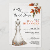 Invitation Fête des mariées des vibrations d'automne (Devant / Derrière)