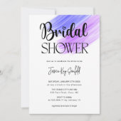 Invitation Fête des mariées design Rainbow Brush (Devant)