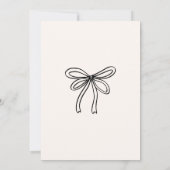 Invitation Fête des mariées d'esquisse de Doodle tirée à la m (Dos)