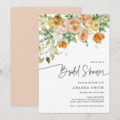 Invitation Fête des mariées d'été à la végétation fleurie (Devant / Derrière)