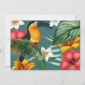 Invitation Fête des mariées d'été Aloha Tropical Luau (Dos)