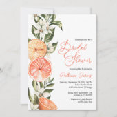 Invitation Fête des mariées d'été aux agrumes (Devant)