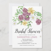 Invitation Fête des mariées d'été de printemps des Fleurs sau (Devant)