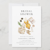 Invitation Fête des mariées d'été moderne et branchée (Devant)