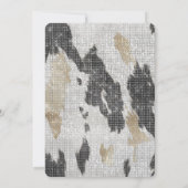 Invitation Fête des mariées d'étincelle de la vache noire en  (Dos)