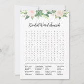 Invitation FÊTE DES MARIÉES DEVON Word Search Game Card (Devant)