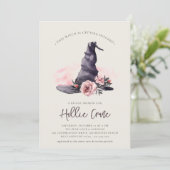 Invitation Fête des mariées d'Halloween Casquette de sorcière (Debout devant)