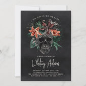 Invitation Fête des mariées d'Halloween florale tropicale (Devant)