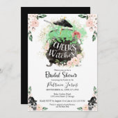 Invitation Fête des mariées d'Halloween sorcières (Devant / Derrière)