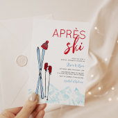 Invitation Fête des mariées d'hiver Apres-Ski