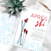 Invitation Fête des mariées d'hiver Apres-Ski