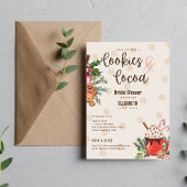 Invitation Fête des mariées d'hiver Cookies et cacao par Leah