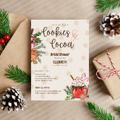 Invitation Fête des mariées d'hiver Cookies et cacao par Leah