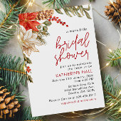 Invitation Fête des mariées d'hiver de Noël