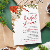 Invitation Fête des mariées d'hiver de Noël