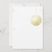 Invitation Fête des mariées d'hiver Gold Purple Argent (Dos)