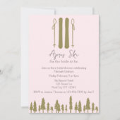 Invitation Fête des mariées d'hiver Pink Apres (Devant)