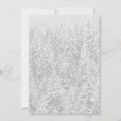 Invitation Fête des mariées d'hiver Rose & Thorn Snow Fairyta (Dos)