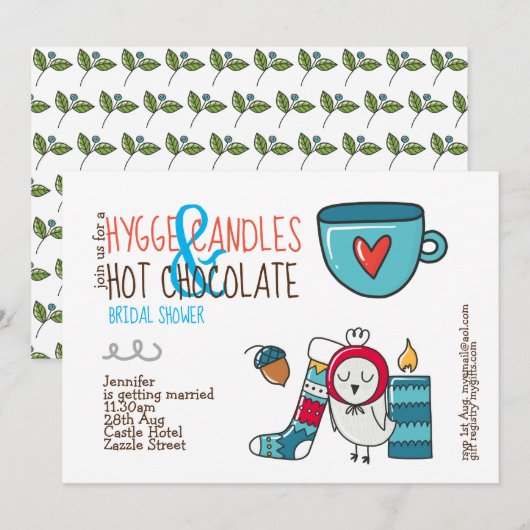 Invitation Fête des mariées d'HYGÈNE risquée ou toute invitat (Devant / Derrière)