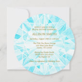 Invitation Fête des mariées Diamant aquarelle (Dos)