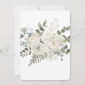 Invitation Fête des mariées d'illustration de Bouquet Mariage (Dos)