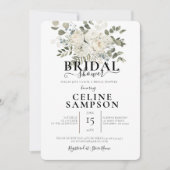 Invitation Fête des mariées d'illustration de Bouquet Mariage (Devant)