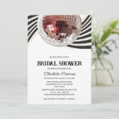 Invitation Fête des mariées Disco De Style Rétro (Debout devant)