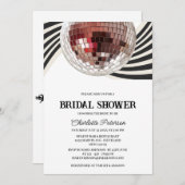 Invitation Fête des mariées Disco De Style Rétro (Devant / Derrière)