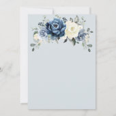 Invitation Fête des mariées d'ivoire de champagne de la marin (Dos)