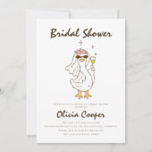 Invitation Fête des mariées d'oie stupide (Devant)