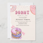 Invitation Fête des mariées Donut esprit si je fais mignon be (Devant)