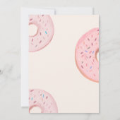 Invitation Fête des mariées Donut esprit si je fais mignon be (Dos)