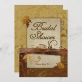 Invitation Fête des mariées d'or d'automne (Devant / Derrière)