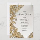 Invitation Fête des mariées d'or décorative (Devant)