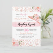 Invitation Fête des mariées d'or du Rose Casquette Big Derby (Debout devant)