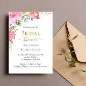 Invitation Fête des mariées d'or Floral Rose