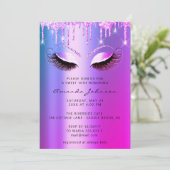 Invitation Fête des mariées Douce 16e Parties scintillant Lec (Debout devant)