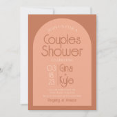 Invitation Fête des mariées, Douche Co-ed, Mariée Moderne, (Devant)