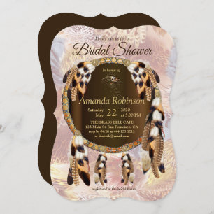 Invitation Fête des mariées Dream Catcher