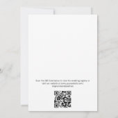 Invitation Fête des mariées du code QR des Légumes du marché  (Dos)