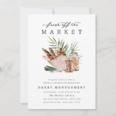 Invitation Fête des mariées du code QR pour le marché agricol (Devant)