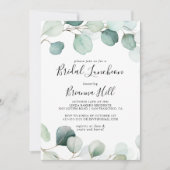 Invitation Fête des mariées du déjeuner de la mariée Eucalypt (Devant)