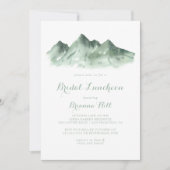 Invitation Fête des mariées du déjeuner nuptial de Mountain C (Devant)