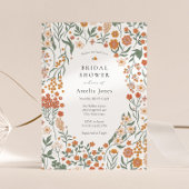 Invitation Fête des mariées du Fleur sauvage Boho Meadow