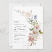 Invitation Fête des mariées du Fleur sauvage Boho Rustic Mead (Devant)