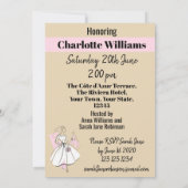 Invitation Fête des mariées du groupe Neutral de mariée de mo (Dos)