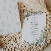 Invitation Fête des mariées du jardin aux fleurs d'abeilles