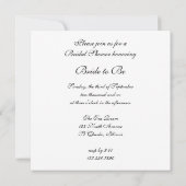 Invitation Fête des mariées du Jardin de Fleurs de Faisée Bla (Dos)