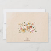 Invitation Fête des mariées du jardin Fleur sauvage de printe (Dos)