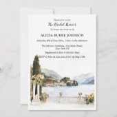 Invitation Fête des mariées du lac de Côme en Italie (Devant)